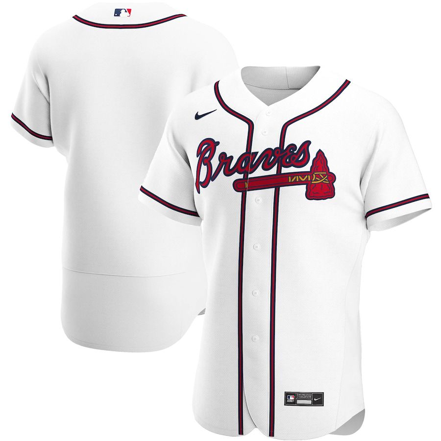Mens Atlanta Braves Nike White Home Authentic Team MLB Jerseys->atlanta braves->MLB Jersey